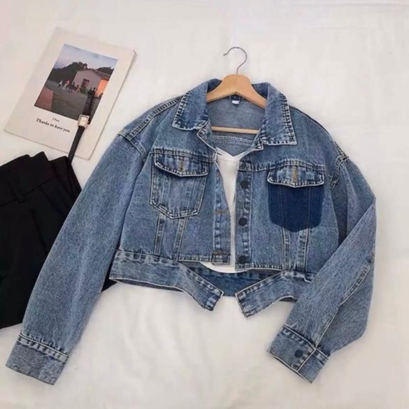 Áo khoác jean croptop thời trang cho tuổi teen Mp Iv52