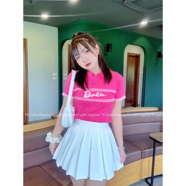 (T.U Bigsize 50-75kg) Áo Polo Dáng Ngắn Len Mongtoghi Barbia Hàng QCCC