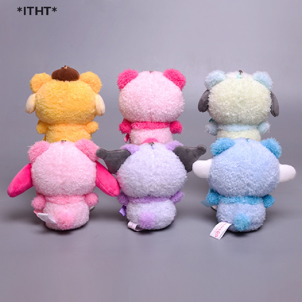 Thú Nhồi Bông Hình Cinnamoroll / Mèo Cưng Hoạt Hình 12cm