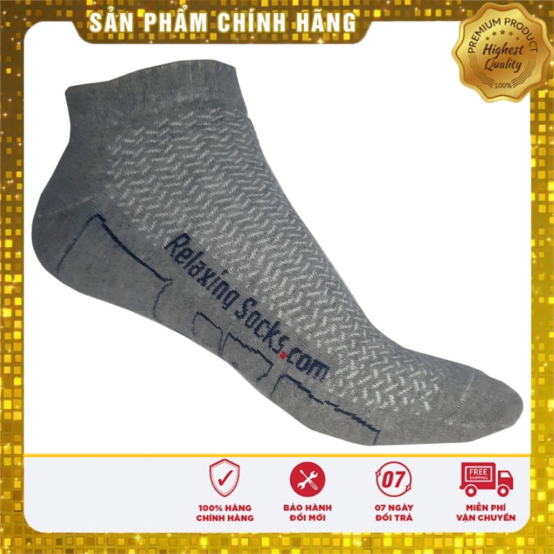 Tất Nam Cổ Ngắn Thêu 8 Vị trí Huyệt Đạo Bấm Huyệt Bàn Chân Relaxing Socks Thời Trang Cao Cấp