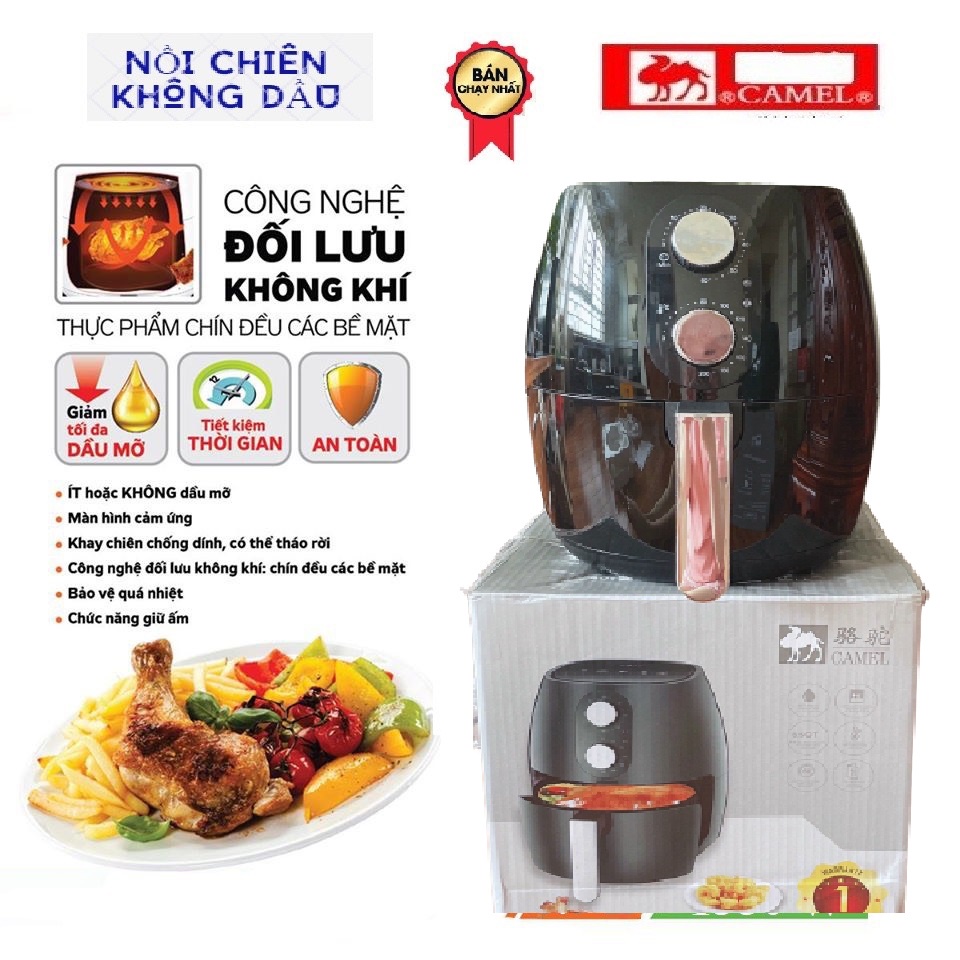 Nồi Chiên Không Dầu Camel 6,5 Lít Chính Hãng Cao Cấp