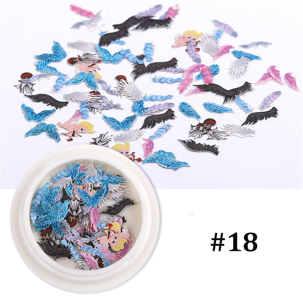 Hộp Kim Tuyến Hoa Hồng Trang Trí Móng Tay Lãng Mạn