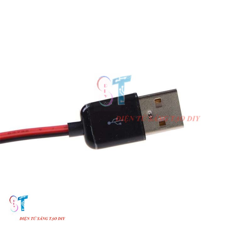 Cáp Chuyển Đầu USB Sang Jack Cá Sấu Test Nguồn