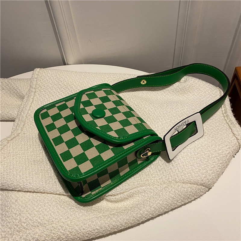 Túi đeo chéo hình vuông vải canvas thời trang thu đông 2022 phong cách mới