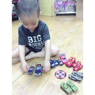 Set 14 xe bánh đà siêu anh hùng
