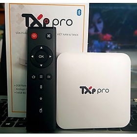 Android Tivi Box TXP Pro Truyền hình vtvcap On Bản Quyền HĐH Android 9 Ram 2G Rom 16G Chip Amlogic 905 - Hàng Chính Hãng