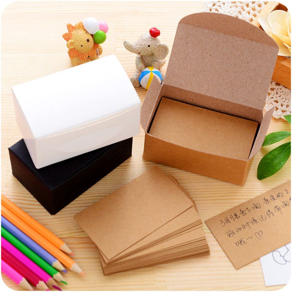 FASHYUNER Set 20/ 100 thiệp mừng trống gói quà kiểu cổ điển độc đáo