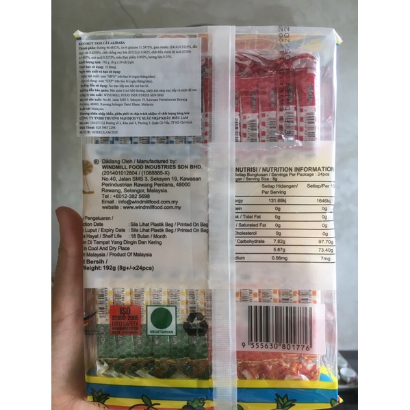 Kẹo mút hoa quả Hoki-hàng nhập khẩu Malaysia