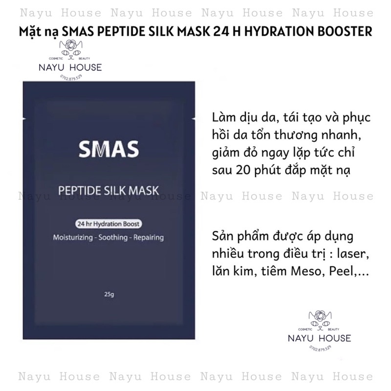 MẶT NẠ TÁI TẠO VÀ PHỤC HỒI DA SMAS PEPTIDE SILK MASK