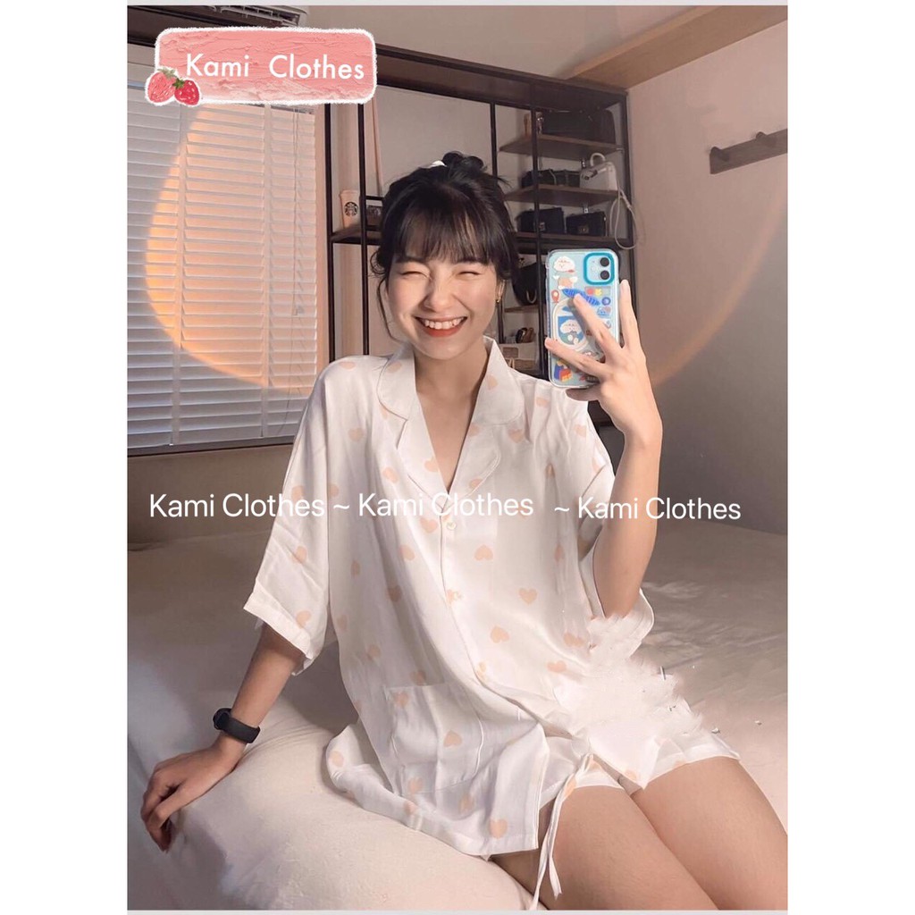 Đồ bộ nữ đũi mềm cộc tay, bộ pijama cao cấp Korea nhiều họa tiết dễ thương cho mùa hè - KAMI Clothes | BigBuy360 - bigbuy360.vn
