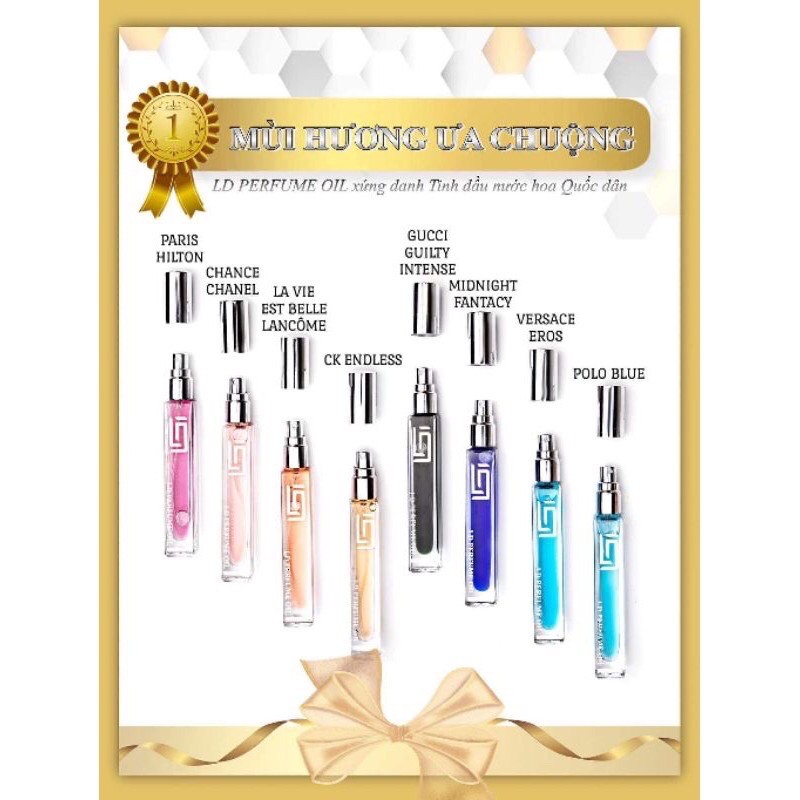 Tinh dầu nước hoa Pháp LD PERFUME OIL 12ml