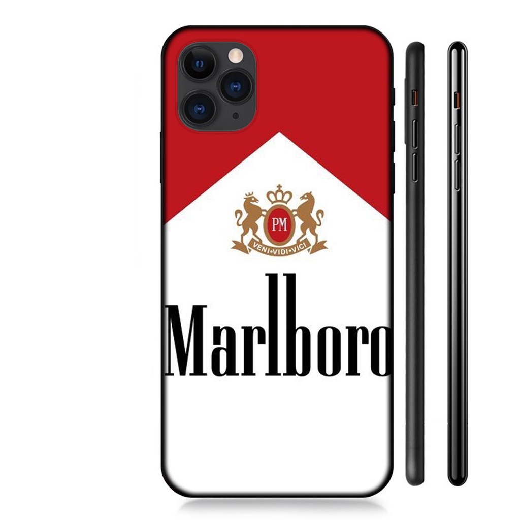 Ốp điện thoại silicon mềm hình logo marlboro cho iPhone 11 12 Pro Max mini SE 2020 HOOP66