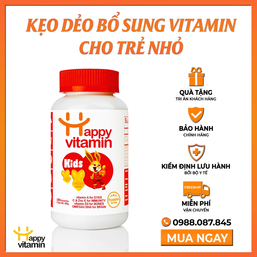 Kẹo dẻo bổ sung dưỡng chất happy vitamin. tăng đề kháng - ảnh sản phẩm 1