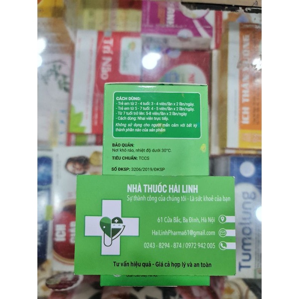 [CHÍNH HÃNG] Viên nhai BIO-ACIMIN CHEW F vị sữa [Hộp 60 viên] - Bổ sung chất xơ, hết táo bón