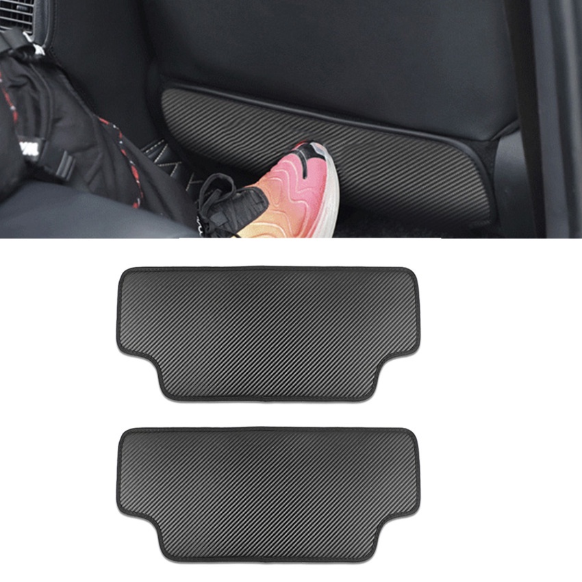 1 Miếng Đệm Da PU Chống Đá Bẩn Cho Ghế Sau Xe Hơi