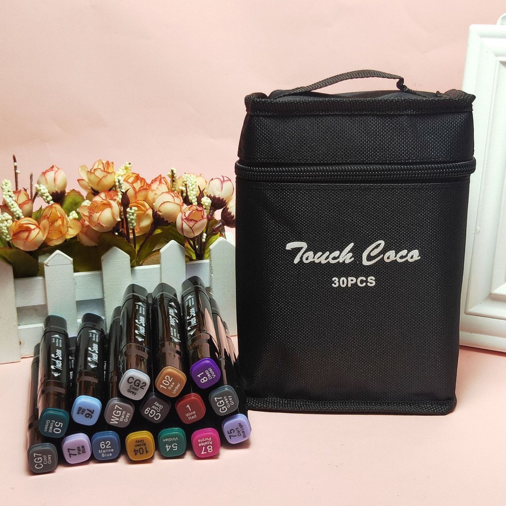 (Xả Kho Cắt Lỗ) Combo 30 bút màu 2 đầu Touch Coco - 8668 (Hàng Cao Cấp) #3
