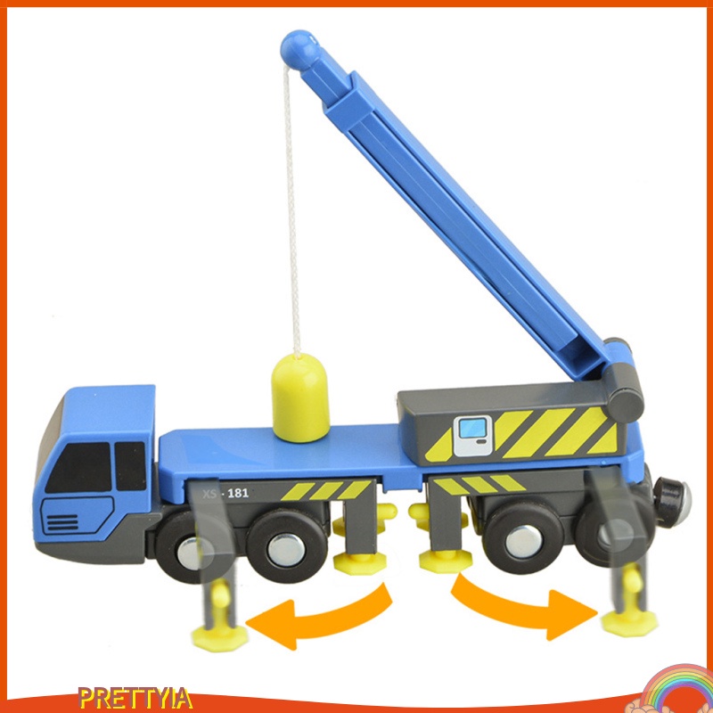 Mô hình xây dựng xe tải cẩu Mini Chơi quà tặng bé trai trẻ em