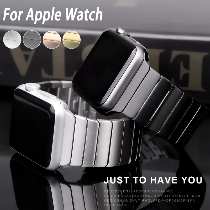 Stainless Steel Strap For Apple Watch Band 40mm 38mm 42mm 44mm series 6 SE 5 4 3 2 1 Link Bracelet Belt