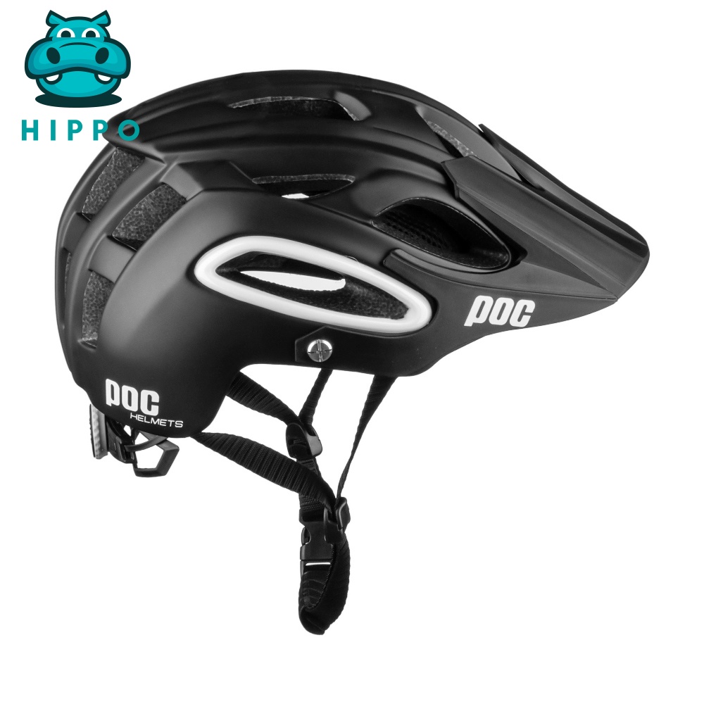 Mũ bảo hiểm xe đạp thể thao chuyên nghiệp Poc 07 siêu nhẹ màu đen nhám - HIPPO HELMET