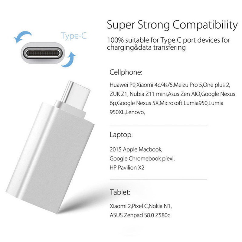 Bộ Chuyển Đổi Usb Type C Sang Usb-A 3.0 Cho Mac Nexus 5x 6p