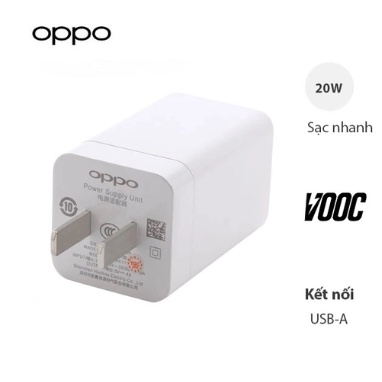 Củ Sạc vooc ,Củ Sạc OPPO VOOC 2.0 20W AK-779 R11s, F3 Plus, F9. R7s/ R7 Plus, R9 Plus/ R9s/ R9s...zin hãng