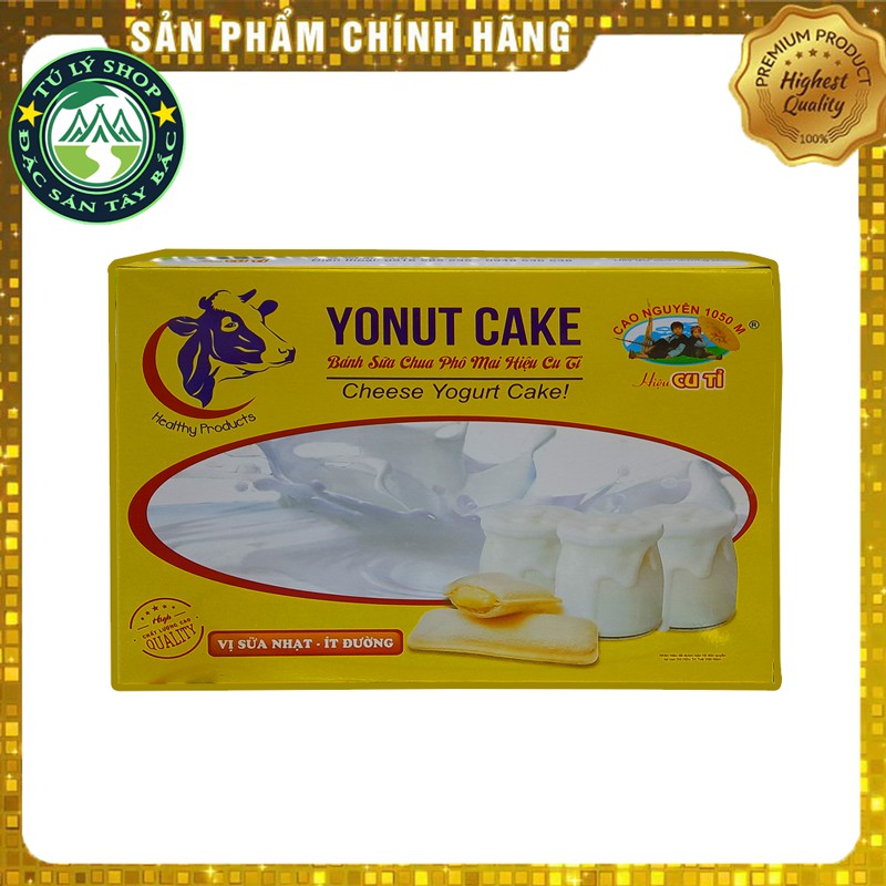Bánh Sữa Chua Mộc Châu vị Phô Mai hộp 350g (Hiệu Cu Tỉ)