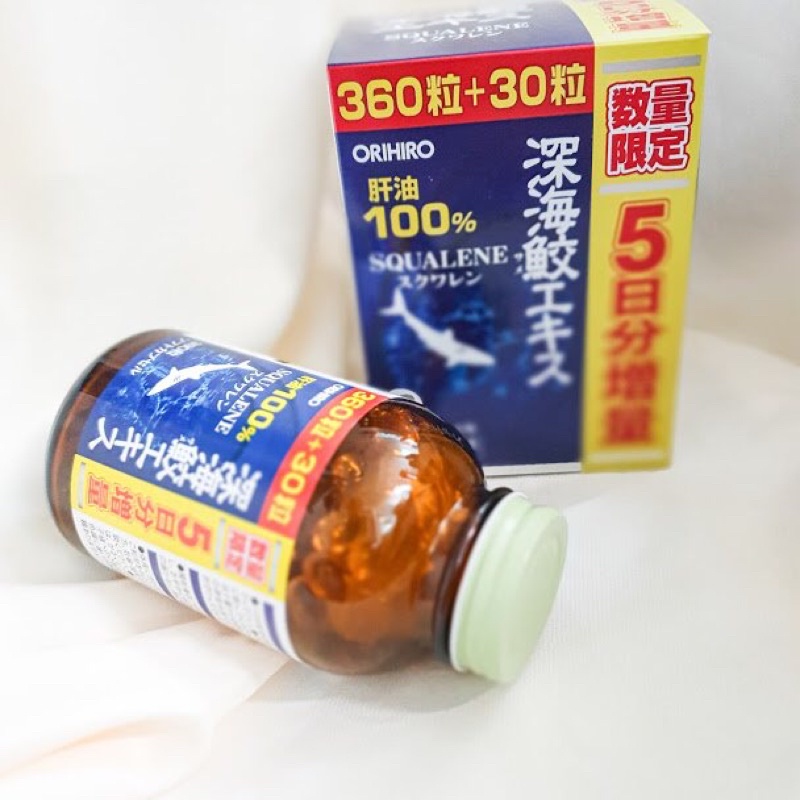 Viên Uống Sụn Vi Cá Mập Orihiro Squalene 360, 390 viên Nhật Bản