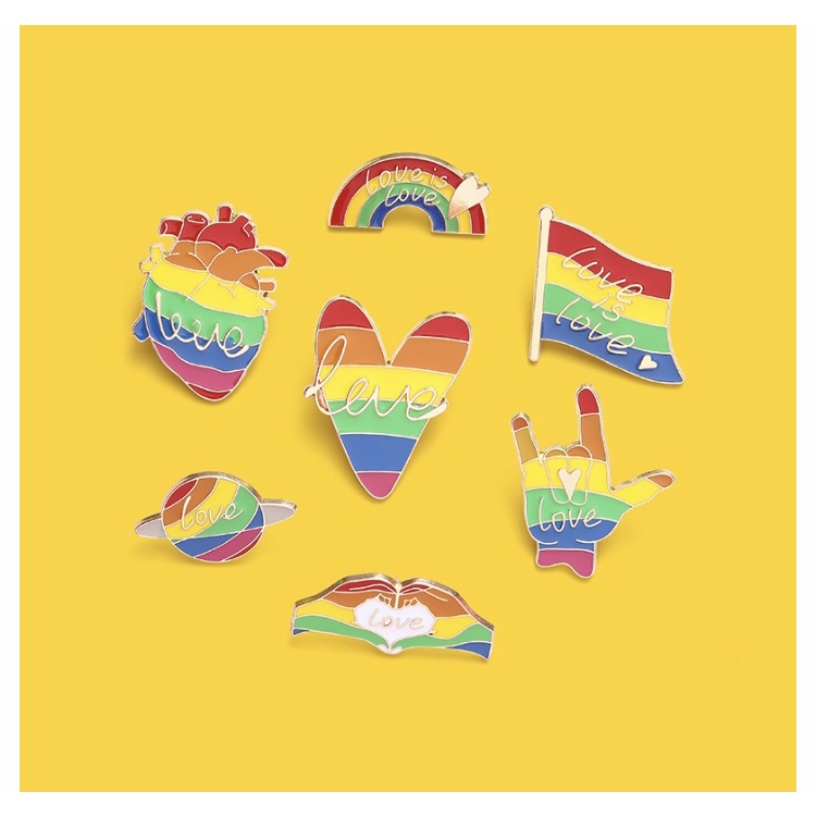 Pin Cài Áo, Mũ, Balo Hình PrideMonth