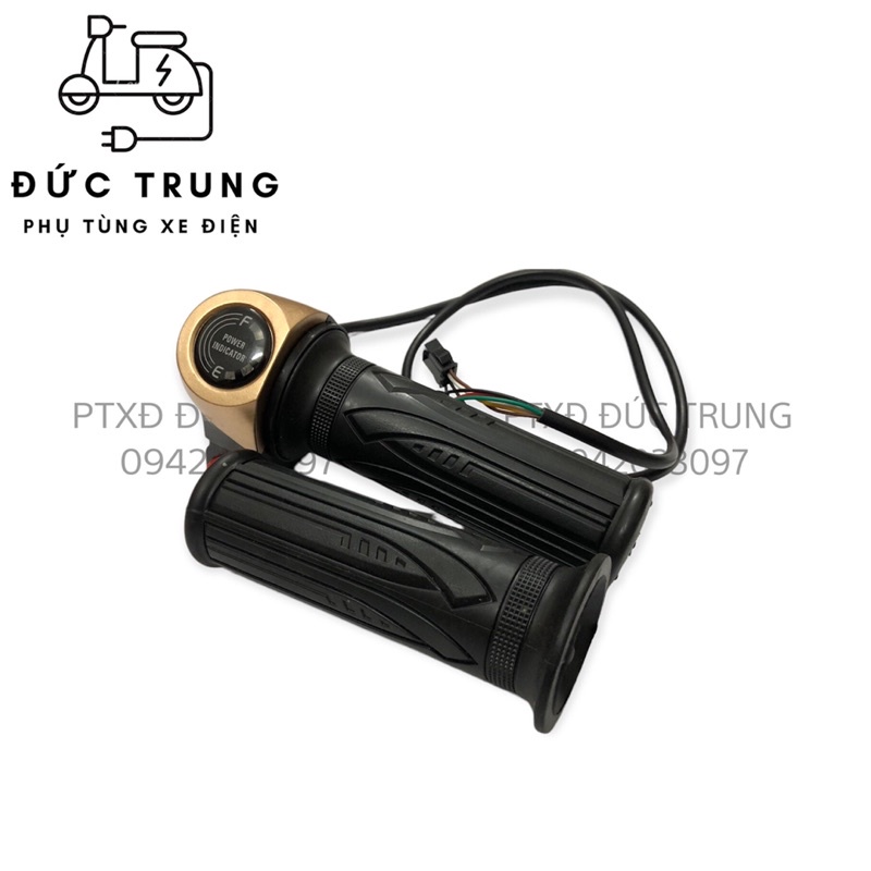 TAY GA XE ĐIỆN 133S PLUS CÓ ĐÈN BÁO PIN | HÀNG CHẤT LƯỢNG CAO