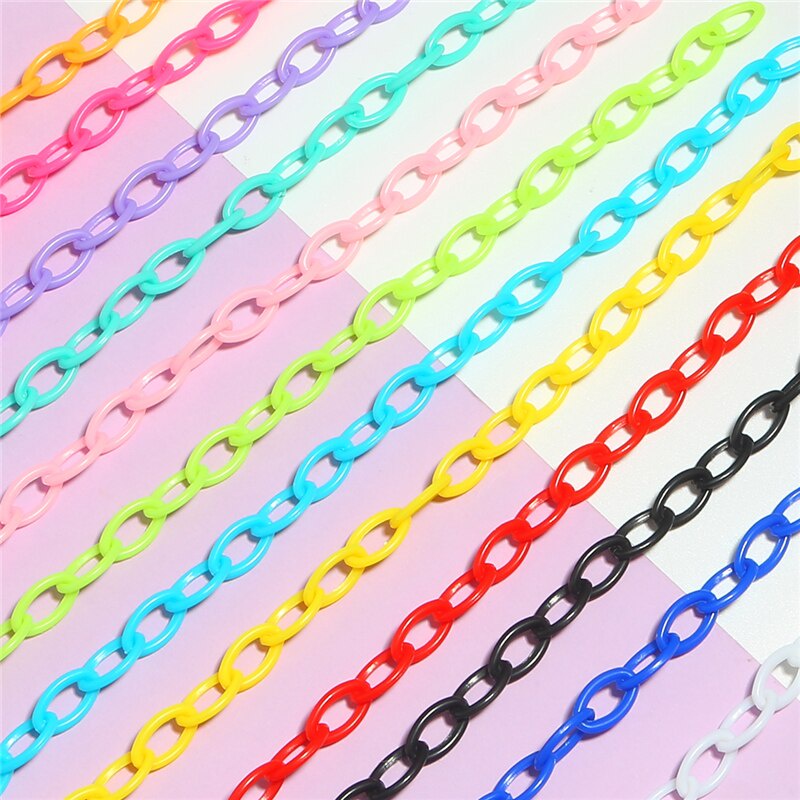 Chuỗi Dây Mắt Kính / Vòng Đeo Tay / Vòng cổ Dài 40cm Bằng Acrylic Diy
