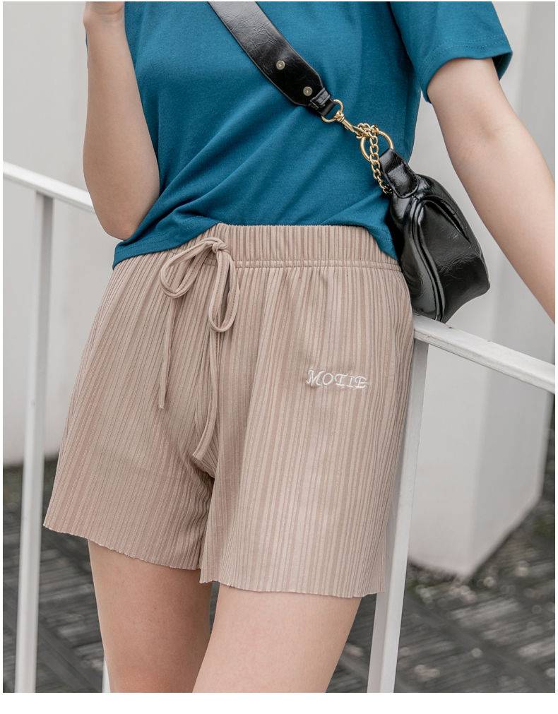 Ice Sports Shorts Pant for Female Summer Students Korean Loose High Waist Casual Capris