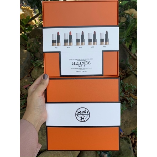 Set Bộ Son Hermes mini 5 cây | BigBuy360 - bigbuy360.vn