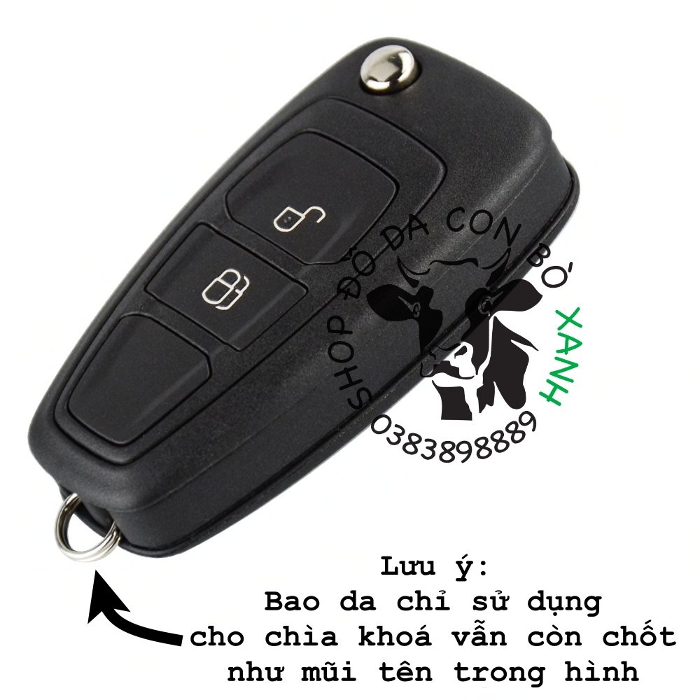 Bao da chìa khoá Mazda BT50 handmade da thật 001