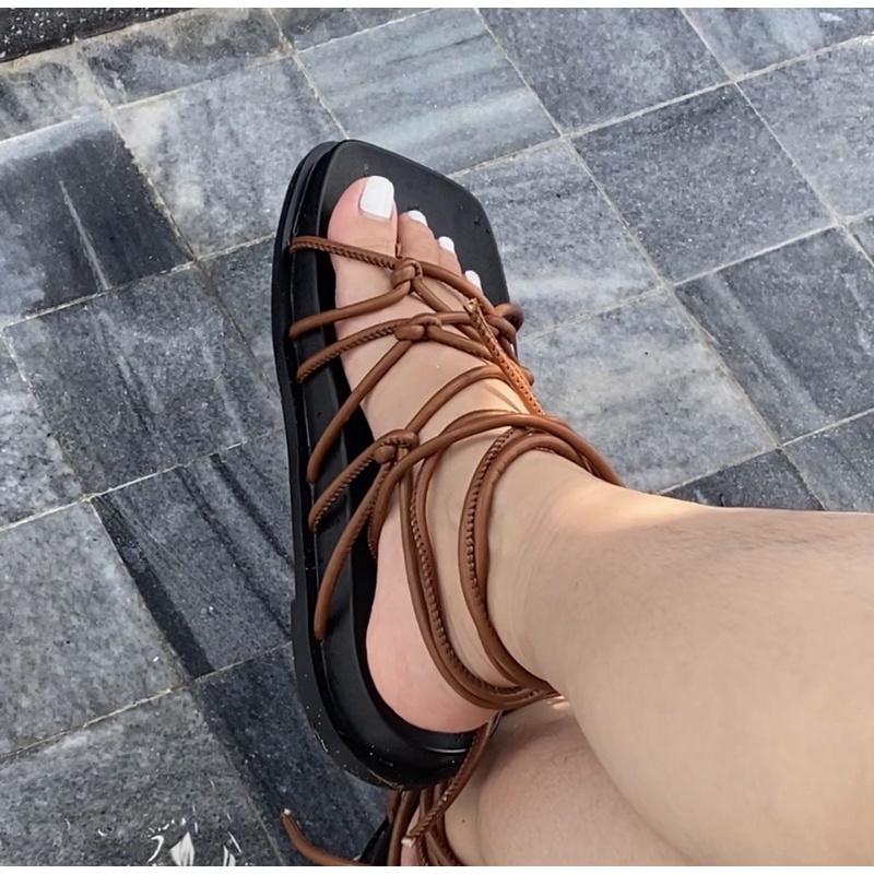 Dép lưới đan dây đi biển độc lạ  có hình thật