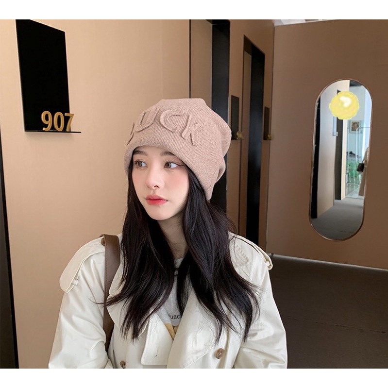 Mũ len dành cho bạn trai bạn gái mã K30 mùa đông ấm áp mũ đôi