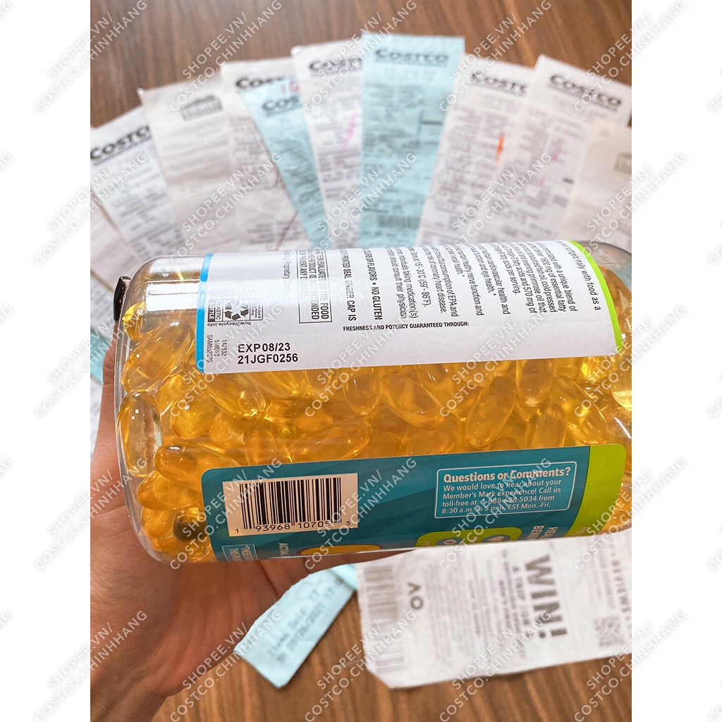 Dầu Cá Omega 369 tim mạch khỏe mạnh  Omega 3-6-9 Supports Heart Health 325 viên Của Costco Mỹ