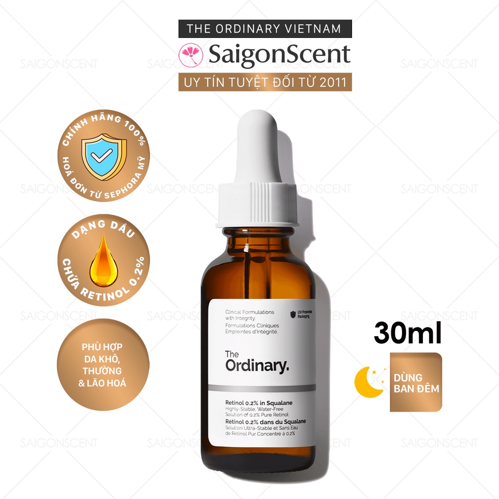 Tinh Chất The Ordinary Retinol 0.2% In Squalane ( 30mL )
