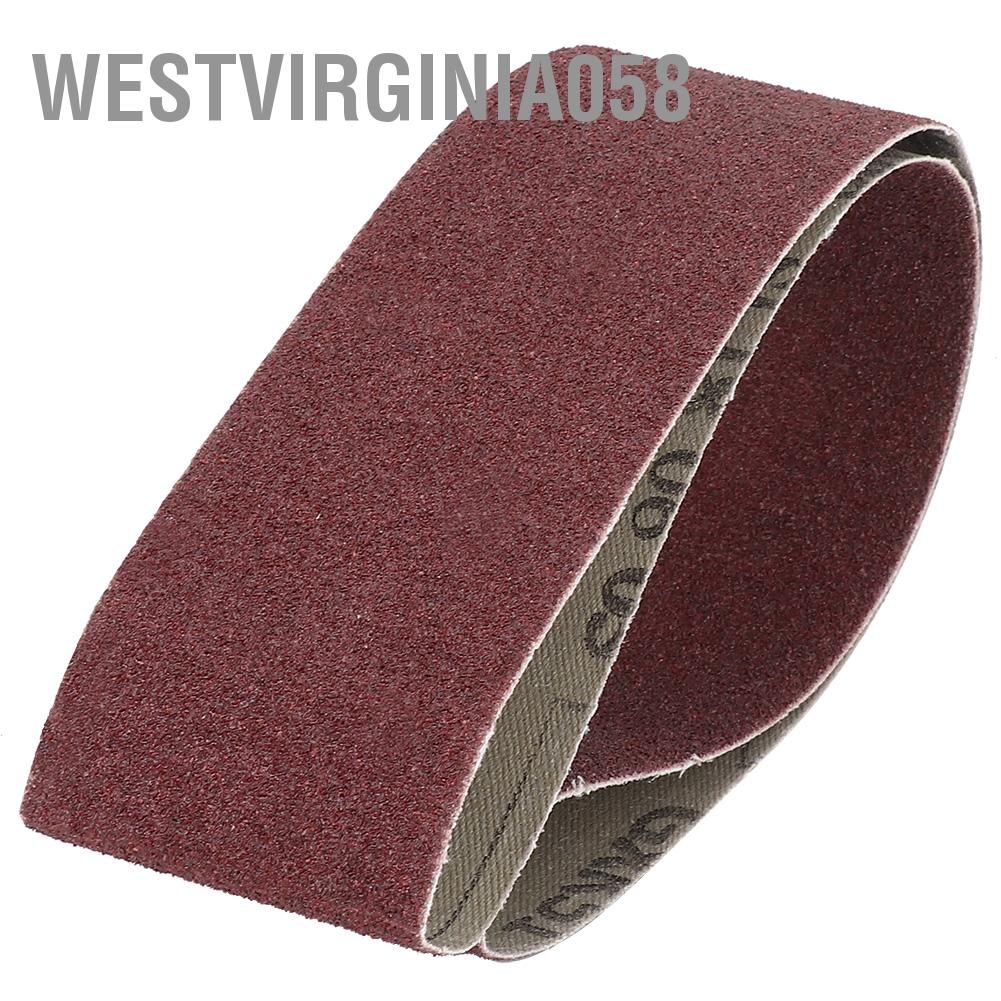 Westvirginia058 10pcs 27x2 Inch Aluminum Oxide Sanding Belt 686x50mm Abrasive Band for Wood Soft Metal