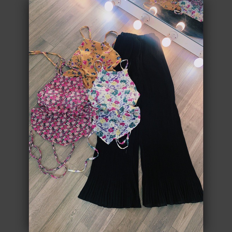 SET DẬP LY ÁO YẾM HOA ĐAN LƯNG CÓ CÚP SẴN HÀNG CAO CẤP | BigBuy360 - bigbuy360.vn