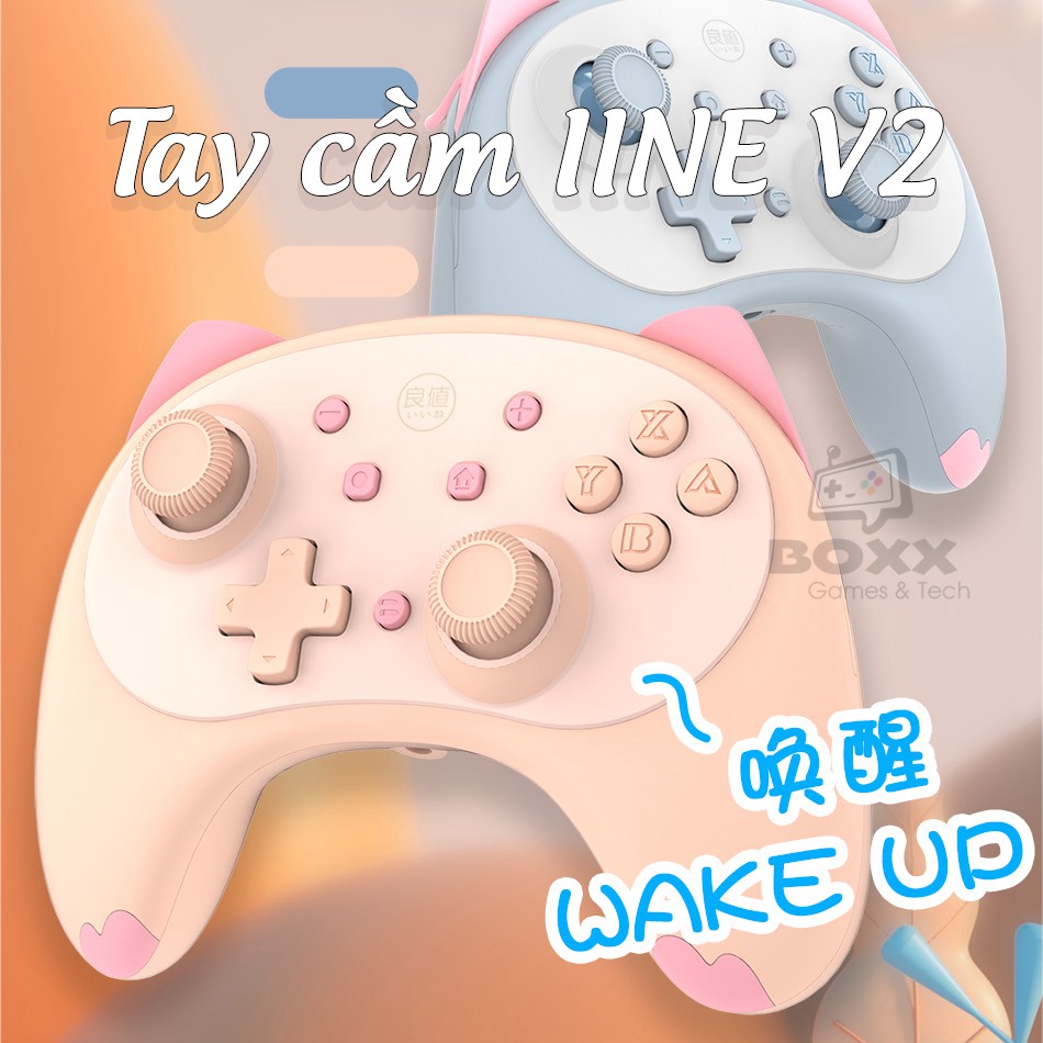 Tay cầm IINE cho nintendo switch bản tai mèo, tay cầm bluetooth IINE cho nintendo switch lite