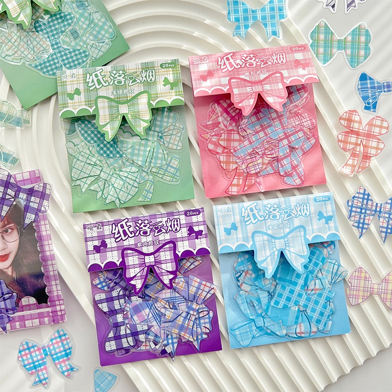 Bộ 20 Tấm Sticker Dán Trang Trí DIY Bằng Chất Liệu PVC