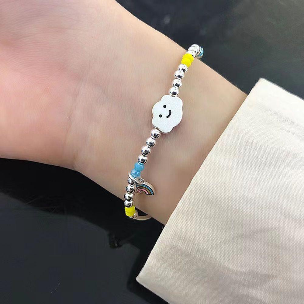 Vòng Tay Chuỗi Hạt Mặt Hình Đám Mây Dễ Thương Cho Bạn Gái