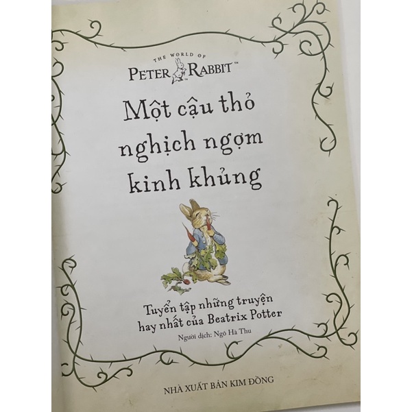 Sách - Một Cậu Thỏ Nghịch Ngợm Kinh Khủng: Tuyển Tập Những Truyện Hay Nhất Của Beatrix Potter (Tái Bản 2021)