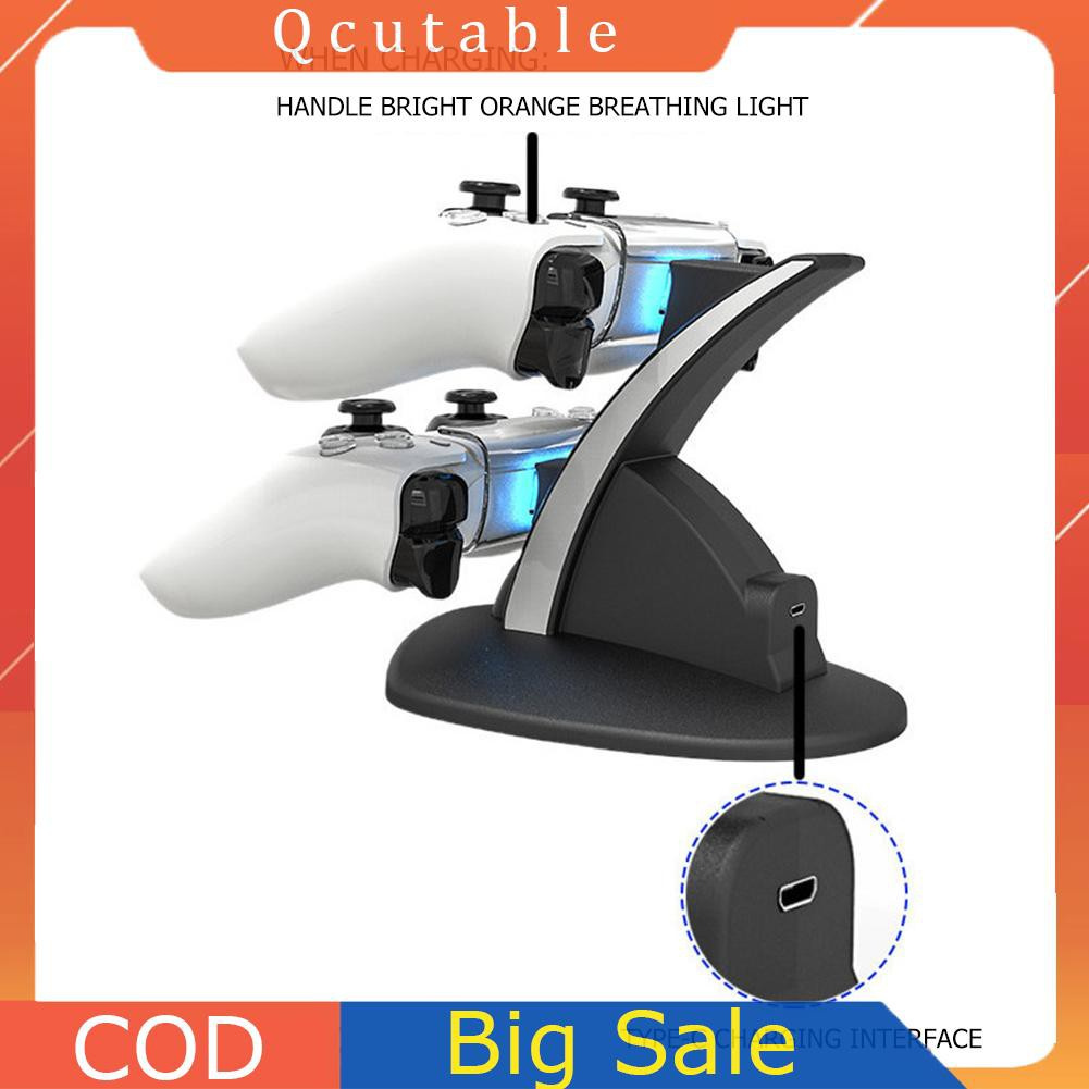 Đế Sạc Kép Không Dây Hbp-253 Có Đèn Cho Ps5