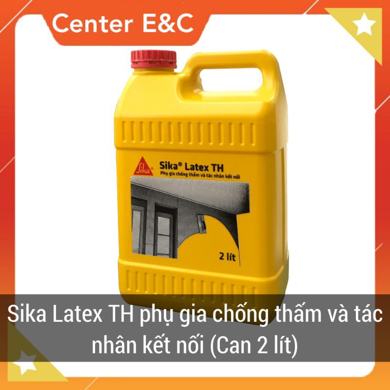 Sika Latex TH can 2 lít chắt chai lẻ - Phụ gia chống thấm và kết nối SLT02 [CEC Store]