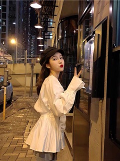 Áo sơ mi trắng chiết eo ❤️