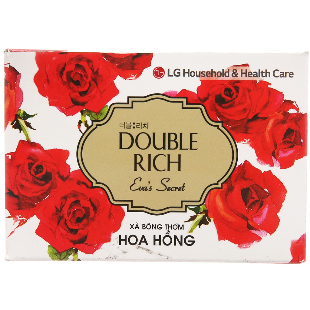 Xà bông thơm Double Rich Eva's Secret hoa hồng 90g