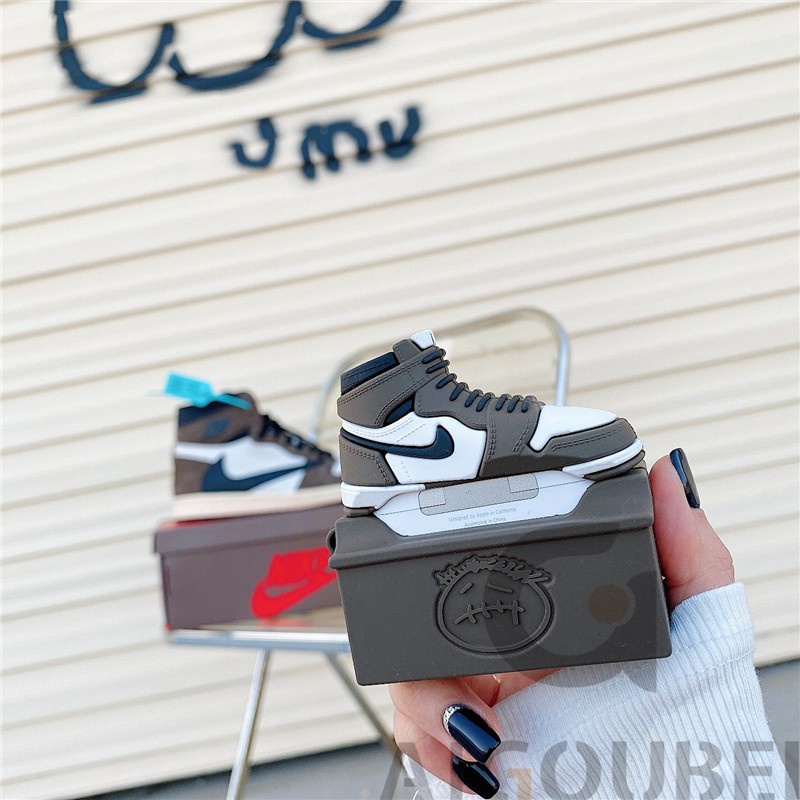 Vỏ Bảo Vệ Hộp Sạc Tai Nghe AirPods i10 i11 i12 i9s Pro 3 Bằng Silicon Hình Travis Scott Barb 2021