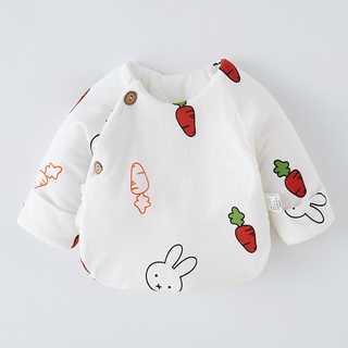Tạp dề vải cotton dày dặn giữ ấm bụng cho bé sơ sinh