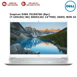 Laptop dell inspiron 5490 70196706 i7-10510u| 8g| ssd512g| 14"fhd| 2gd5| win 10